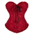 thumbnail image 1 of Grebrafan Women Bustiers Corsets Gothic Wine Red M, 1 of 1