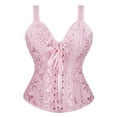 thumbnail image 1 of Grebrafan Womens Corset Straps Renaissance Princess Bustier Pink M, 1 of 1