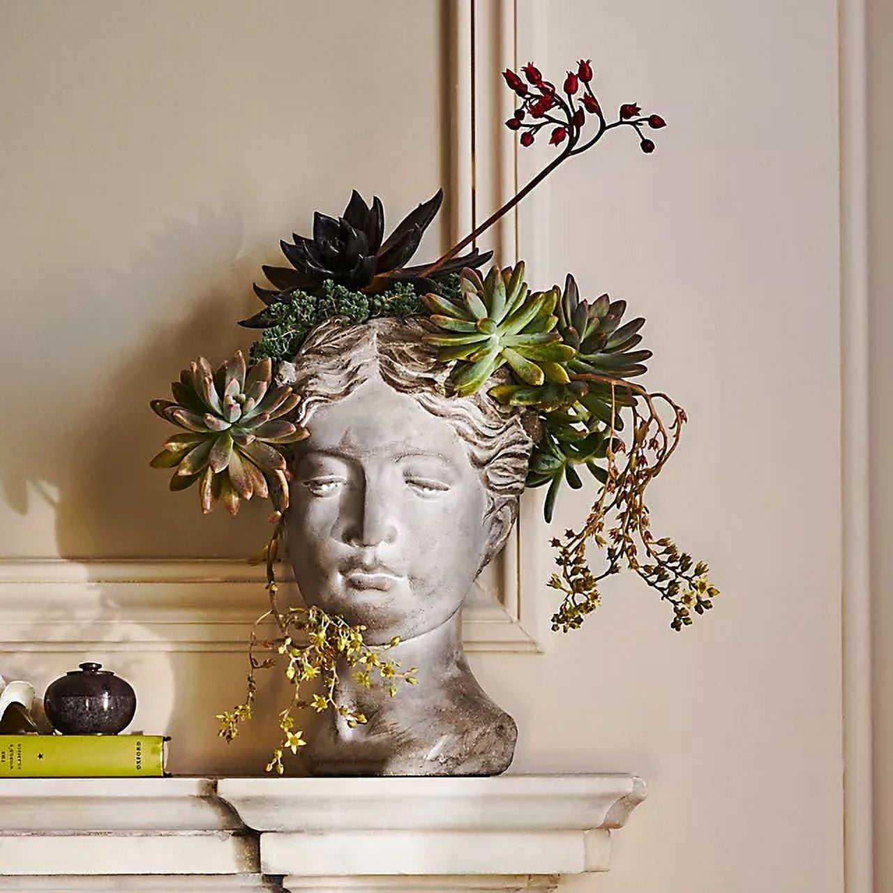 Grecian Bust Head Planter Woman Statue Head Planter Aphrodite