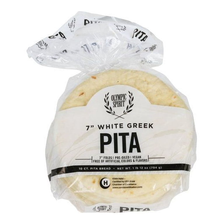 PITA Grecian Delight Thin Pita Bread, 7 inch - 10 count per Pack -- 120