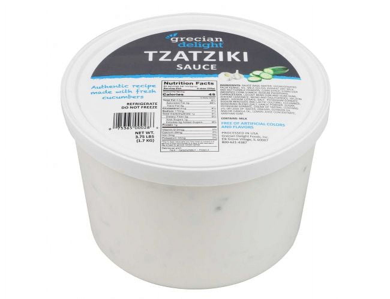 Grecian Delight Tzatziki Sauce, 0.5 Gallon 4 per case.