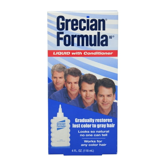 Grecian Formula Liquid Hair Color with Conditioner for Men, 4 oz, 3 Pack