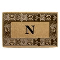 thumbnail image 1 of Heavy Duty Coir Door Mat Greco, Monogram N - 18" x 30", 1 of 4