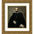 thumbnail image 1 of Greco, El 12x14 Gold Ornate Wood Framed with Double Matting Museum Art Print Titled - Portrait Of A Man, 1 of 4