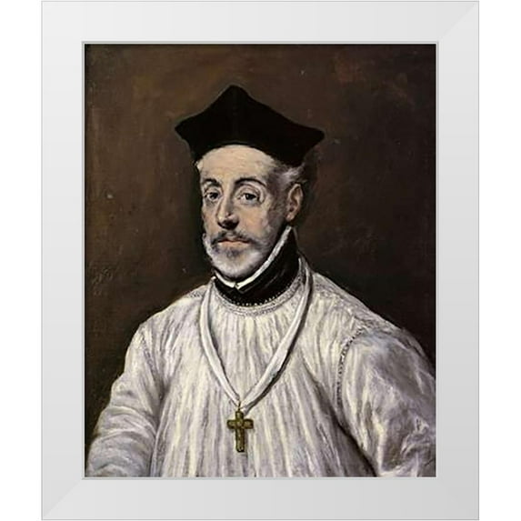 Greco, El 15x18 White Modern Wood Framed Museum Art Print Titled - Diego De Covarrubias
