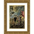 thumbnail image 1 of Greco, El 22x32 Gold Ornate Wood Framed with Double Matting Museum Art Print Titled - The Martyrdom Of Saint Maurice, 1 of 4
