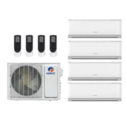 Gree Livo 36,000 Btu 21 SEER2 R-32 4-Zone Ductless Mini Split System - 9K-9K-12K-12K