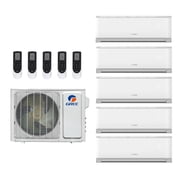 Gree Vireo 42,000 Btu 21 SEER2 R-32 5-Zone Ductless Mini Split System - 9K-12K-12K-12K-12K