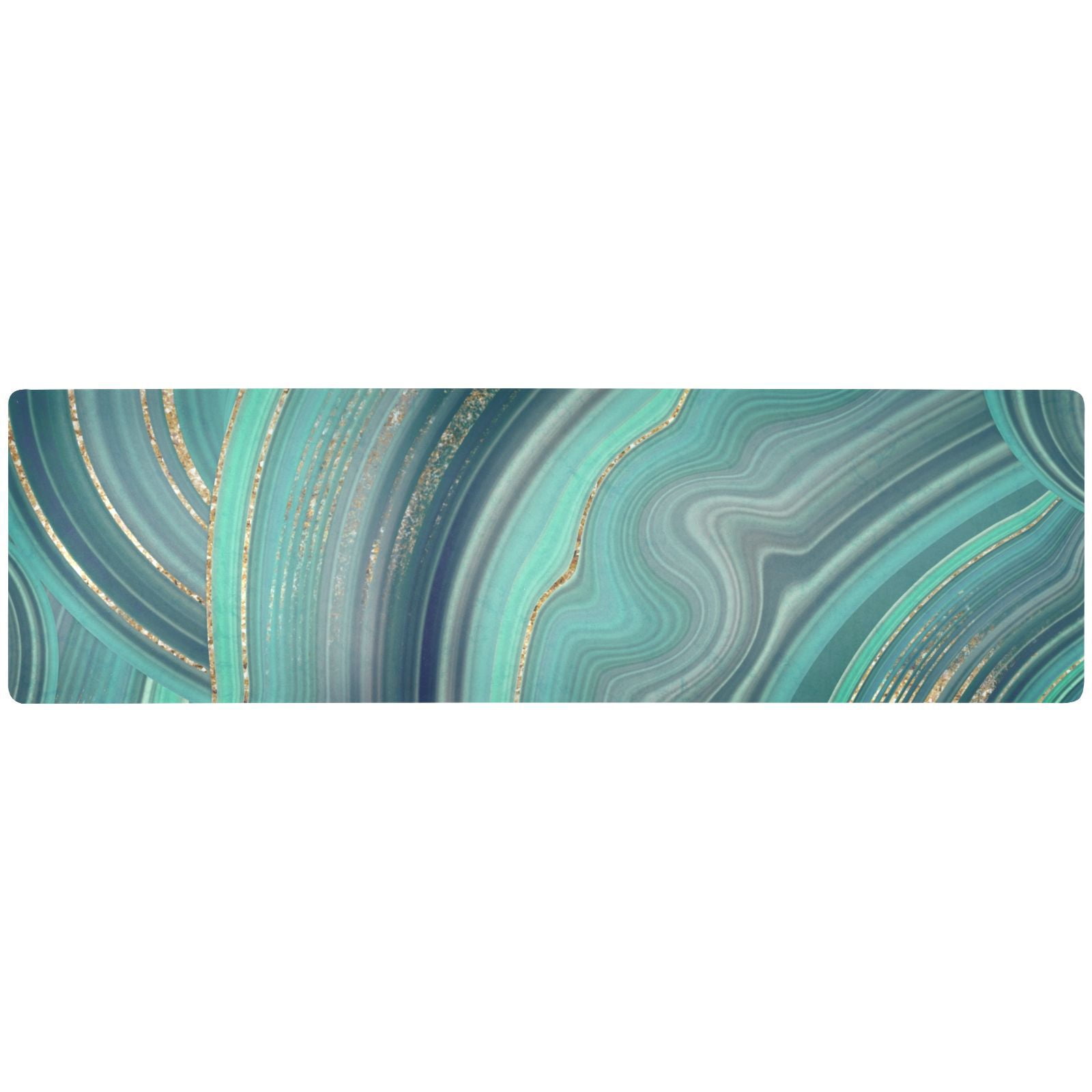 Gree and Gold Marble Rectangle Pot Holders Trivets Non-slip Hot Pads ...