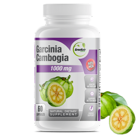 Pure Garcinia Cambogia Extract 1000mg 60% HCA (1 Bottle)