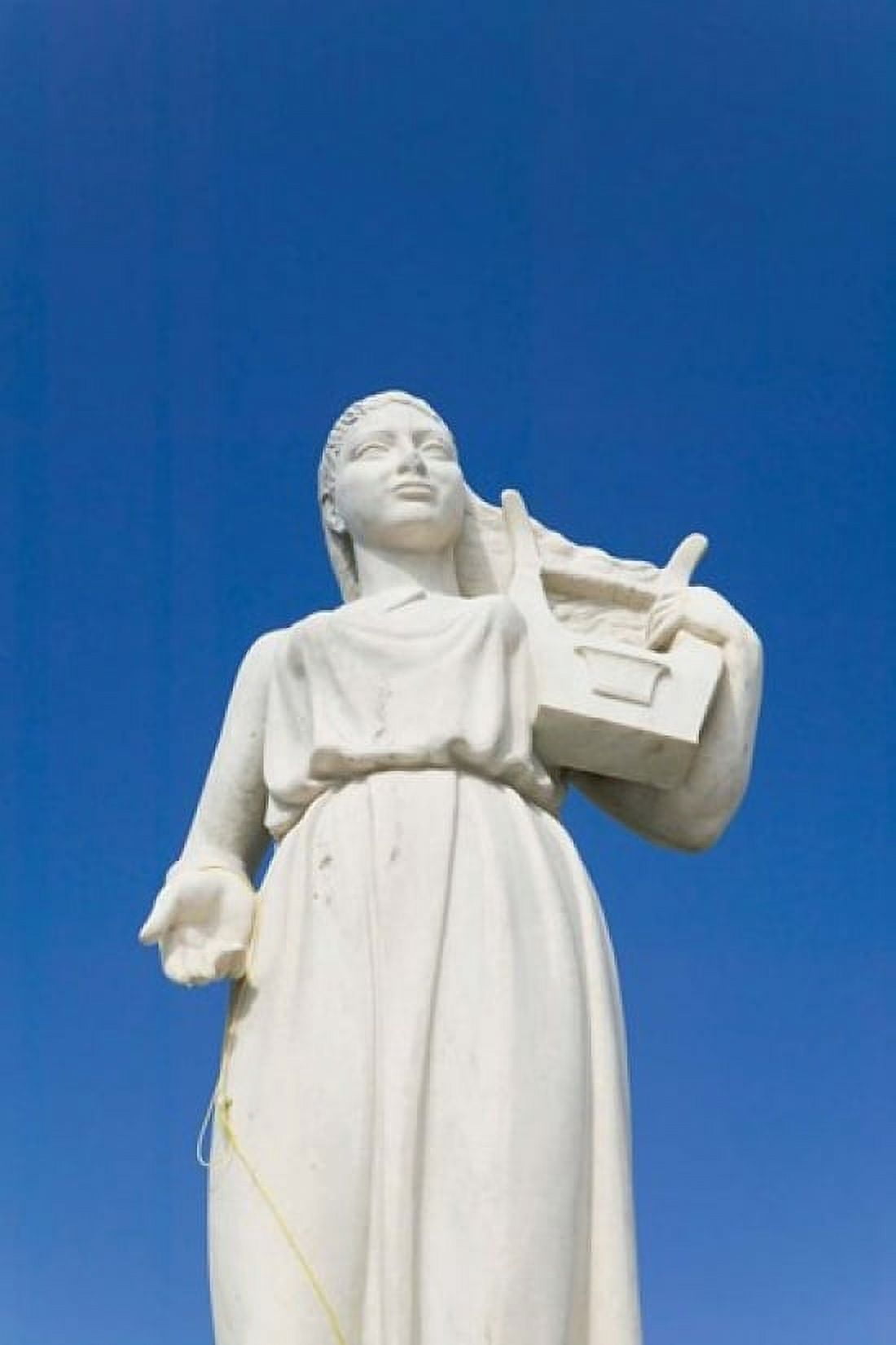 Greece Aegeans LESVOS Mytilini Sappho statue Canvas Art - Walter Bibikow DanitaDelimont (24 x 36)