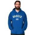thumbnail image 1 of Greece Country Flag Soccer Fan Pride Hoodie Sweatshirt Women Men Brisco Brands M, 1 of 6