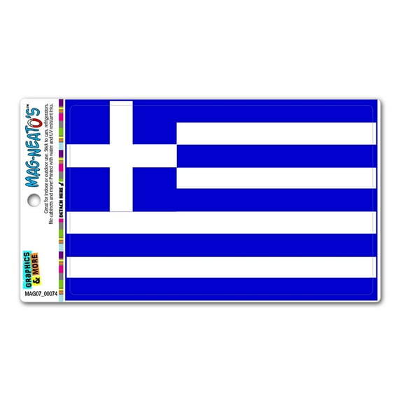 Greece Flag MAG-NEATO'S(TM) Car/Refrigerator Magnet