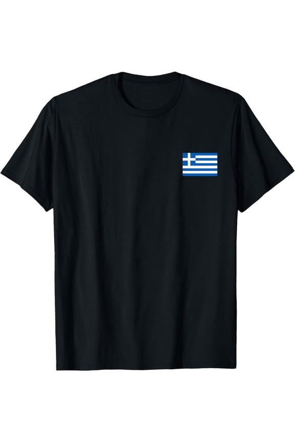 Greece Flag T-Shirt Minimalist Hellenic Republic Patriotic Tee Retro Greek Pride Souvenir Apparel for Men and Women