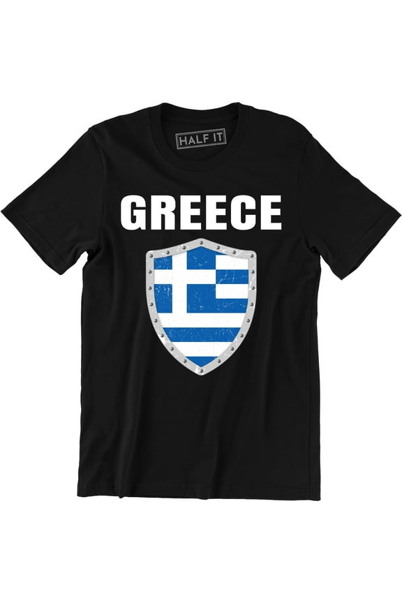 Greece Flag World Cup Soccer Greek National Flag Pride Men's T-Shirt