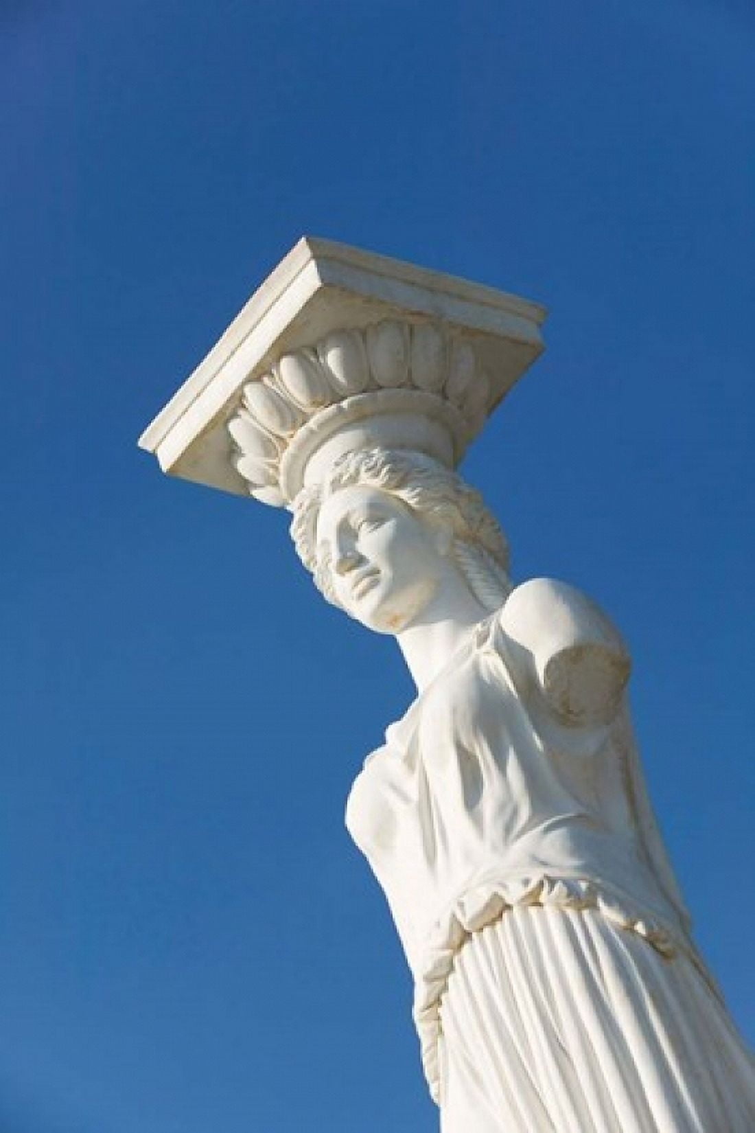 Greece Ionian Islands Kefalonia Caryatid Statue Canvas Art - Walter Bibikow DanitaDelimont (24 x 36)