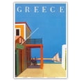thumbnail image 1 of Greece - Island of Hydra - Vintage Travel Poster by Yiannis Moralis c.1956 - Master Art Print 10in x 14in, 1 of 4