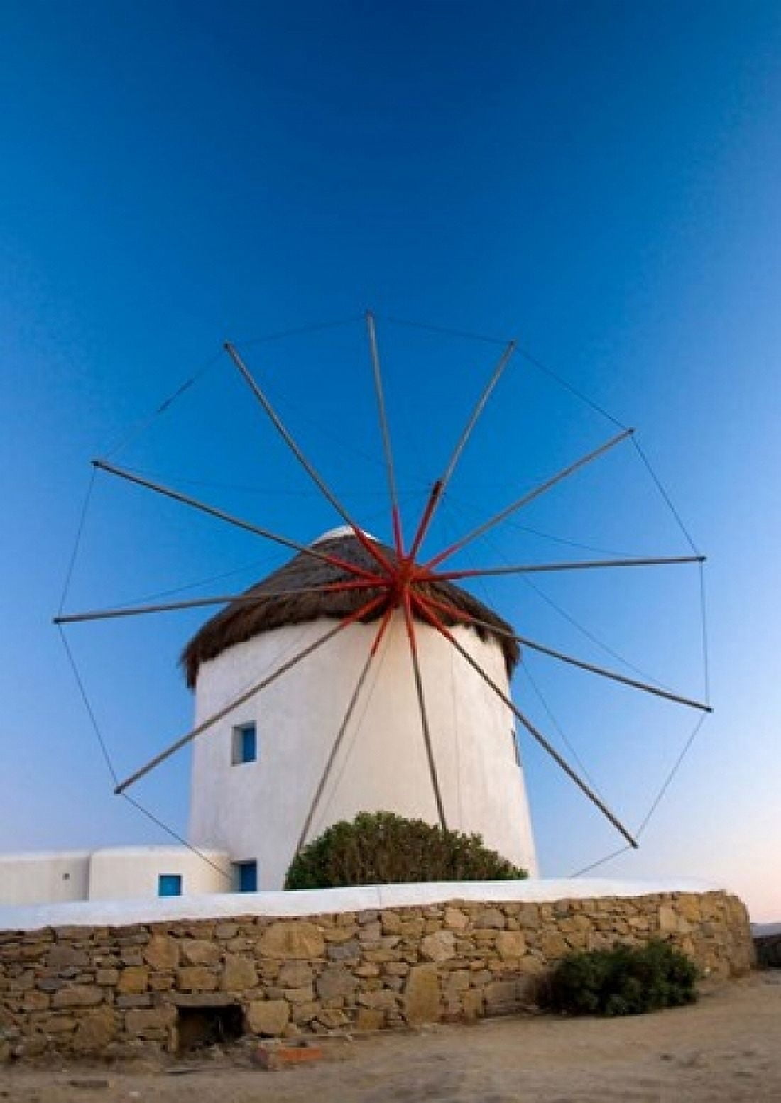 Greece Mykonos Hora Windmills Canvas Art - Darrell Gulin DanitaDelimont (12 x 17)