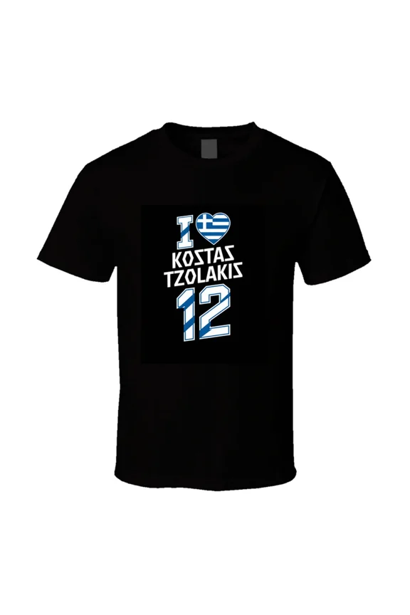 Greece National Soccer Team Player Fan Game Day Apparel Gift Unisex T-Shirt, up to Size 5XL