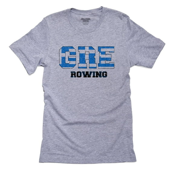 Greece Rowing - Olympic Games - Rio - Flag Men's Grey T-Shirt