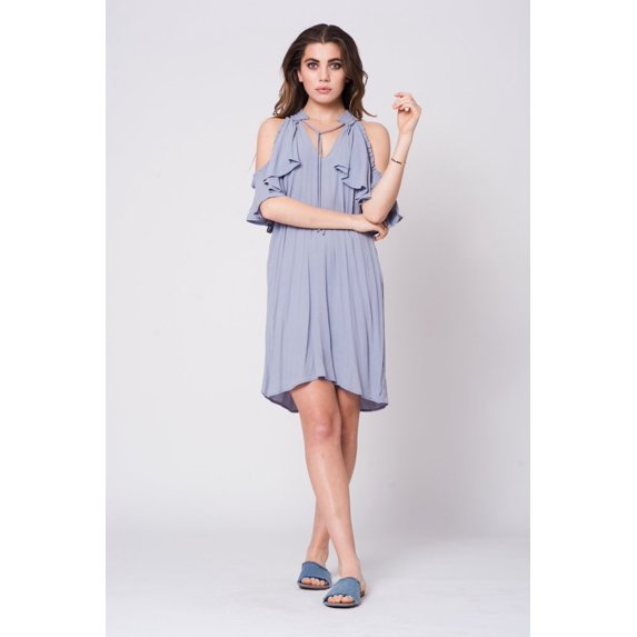 Greece Ruffle Mini Dress