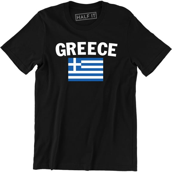 Greece Scribble Flag Greek National Country Pride World Cup Men's T-Shirt