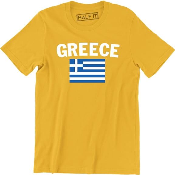 Greece Scribble Flag Greek National Country Pride World Cup Men's T-Shirt