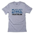 thumbnail image 1 of Greece Triathlon - Olympic Games - Rio - Flag Men's Grey T-Shirt, 1 of 2