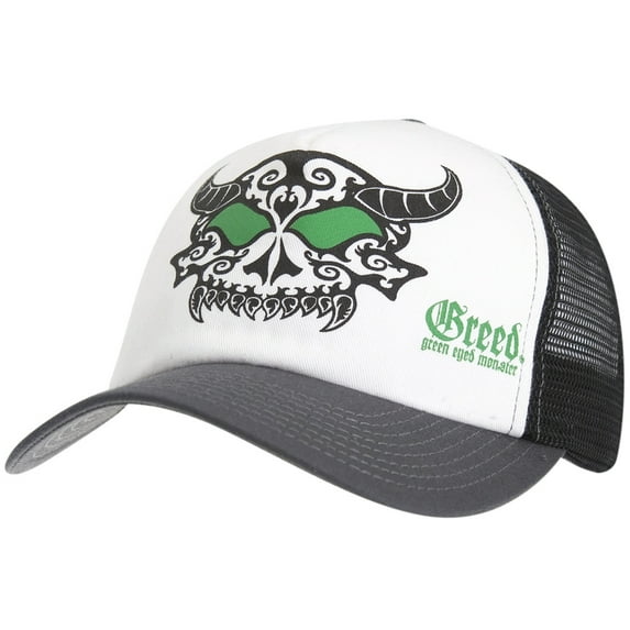 Greed - Green-Eyed Monster Trucker Cap