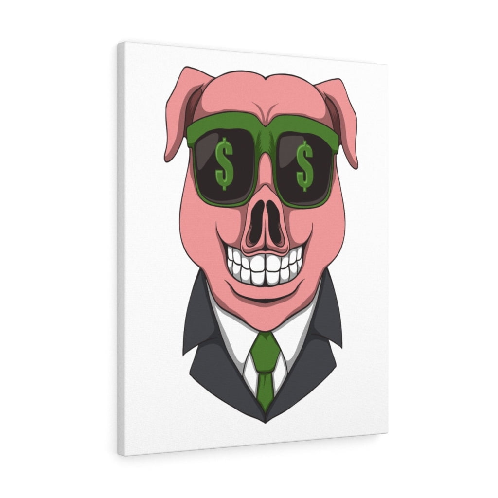 Greed is Good Motivational Quote Canvas Wall Art