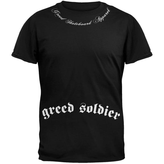 Greed - Soldier T-Shirt Black - Large