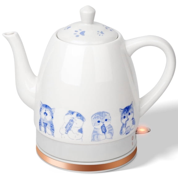 Greedy Cat 1.5 Liter Electric Ceramic Tea Maker