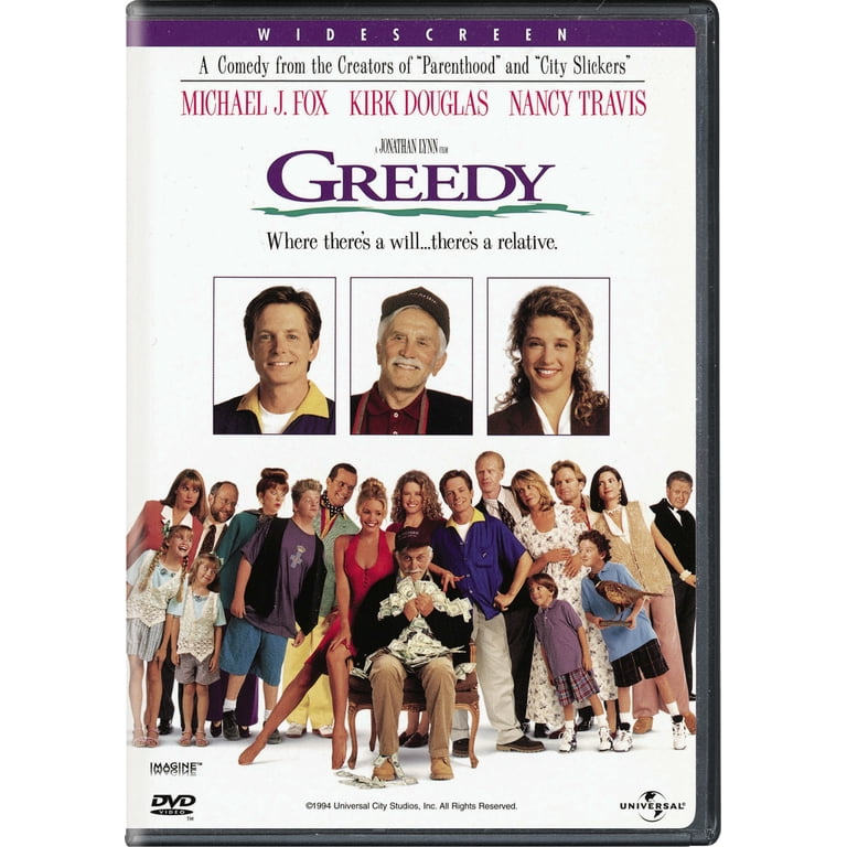 Universal Studios Greedy (DVD) - Comedy Starring Kirk Douglas and