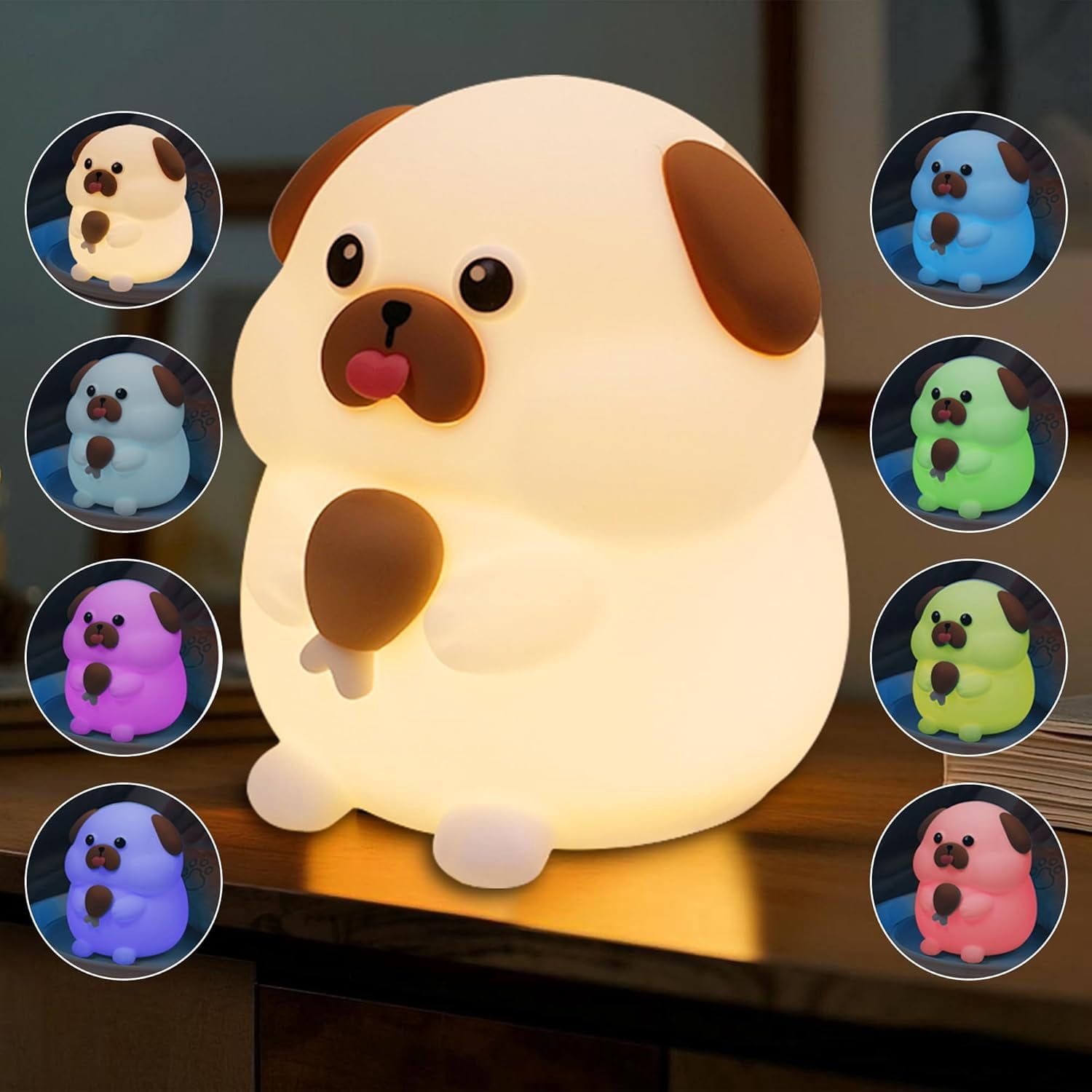 Mini LED Cartoon Dog Night Light | Teemway Gifts