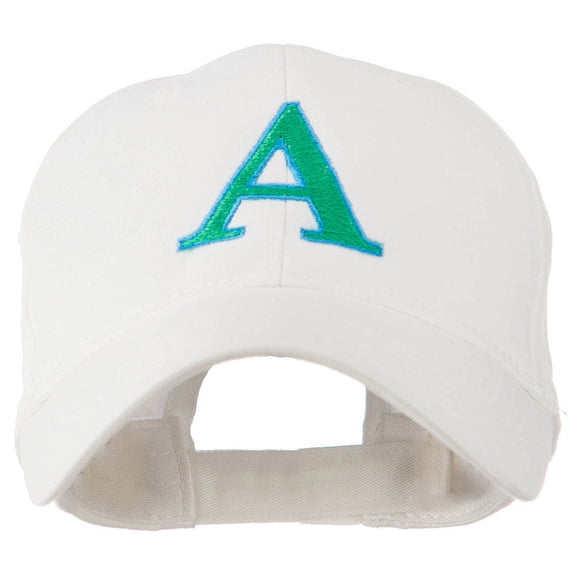 Greek Alphabet Alpha Embroidery Cap - White OSFM