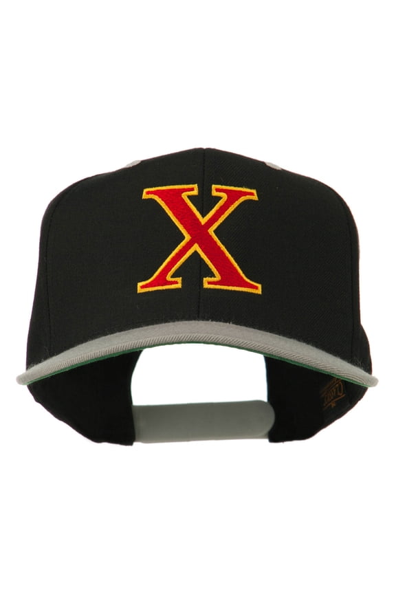 Greek Alphabet CHI Embroidered Cap - Black Silver OSFM