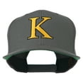 thumbnail image 1 of Greek Alphabet KAPPA Embroidered Flat Bill Cap - Dark Grey OSFM, 1 of 5