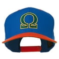 thumbnail image 1 of Greek Alphabet OMEGA Embroidered Cap - Royal Orange OSFM, 1 of 5