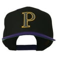 thumbnail image 1 of Greek Alphabet RHO Embroidered Two Tone Cap - Black Purple OSFM, 1 of 5