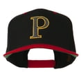 thumbnail image 1 of Greek Alphabet RHO Embroidered Two Tone Cap - Black Red OSFM, 1 of 5