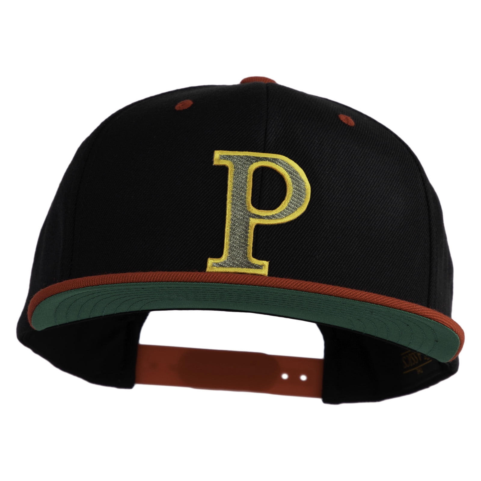 Greek Alphabet RHO Patched Classic Snapback Woold Blend 2 Tone Cap ...
