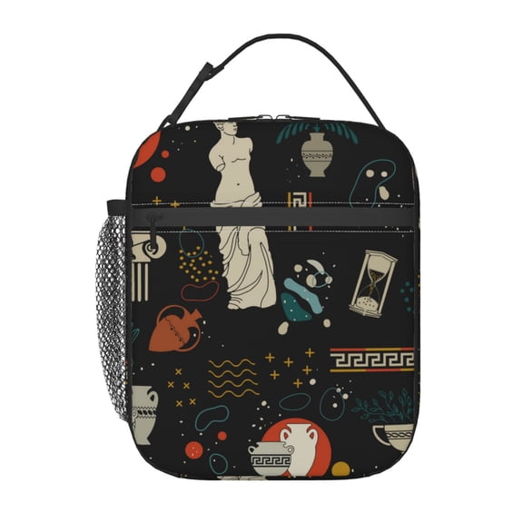 Greek Antique Statues Lunch Box Bag Insulated Lunchbox Reusable Tote Thermal Cooler Portable for Women Men