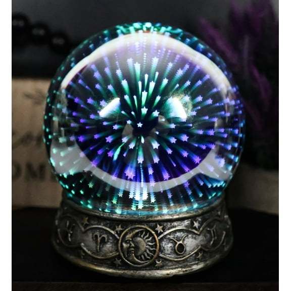 Greek Astrology Constellations Zodiac With Colorful LED Stars Glass Gazing Ball