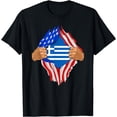 thumbnail image 1 of Greek Blood Inside Me T-Shirt | Greece Flag Gift, 1 of 4
