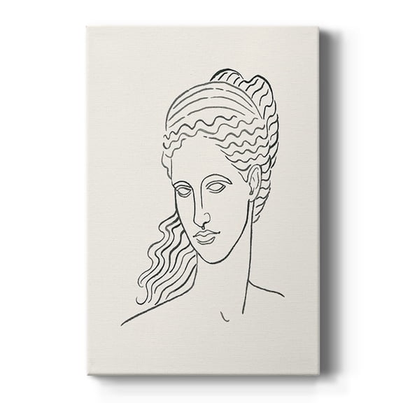 Greek Busts II Premium Gallery Wrapped Canvas - Ready to Hang