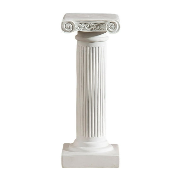 Greek Columns Base Stigma Alabaster Sculpture Northern Europe Resin White Roman Large