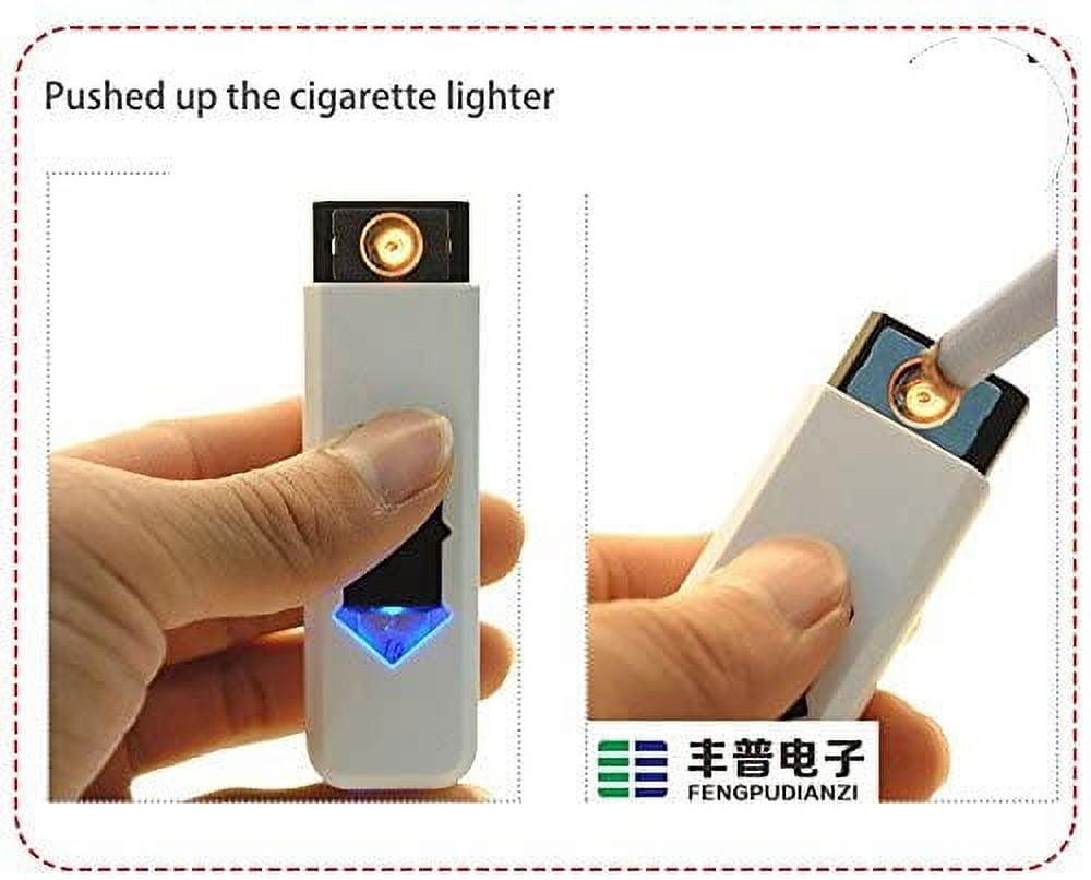 Greek Crafts Electronic Rechargeable Cigarette Lighter, Flameless USB  Lighter