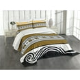 thumbnail image 1 of Greek Duvet Cover Set Frieze with Vintage Ornament Meander Pattern From Greece Decor 3 Piece Beddin, 1 of 5