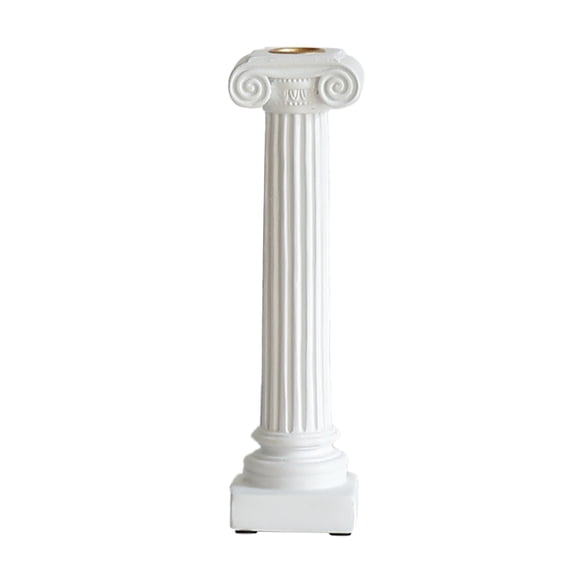 Greek European Style Roman Column Aroma Candle Holder - Creative Ornament, Made of Resin, for Home Decoration