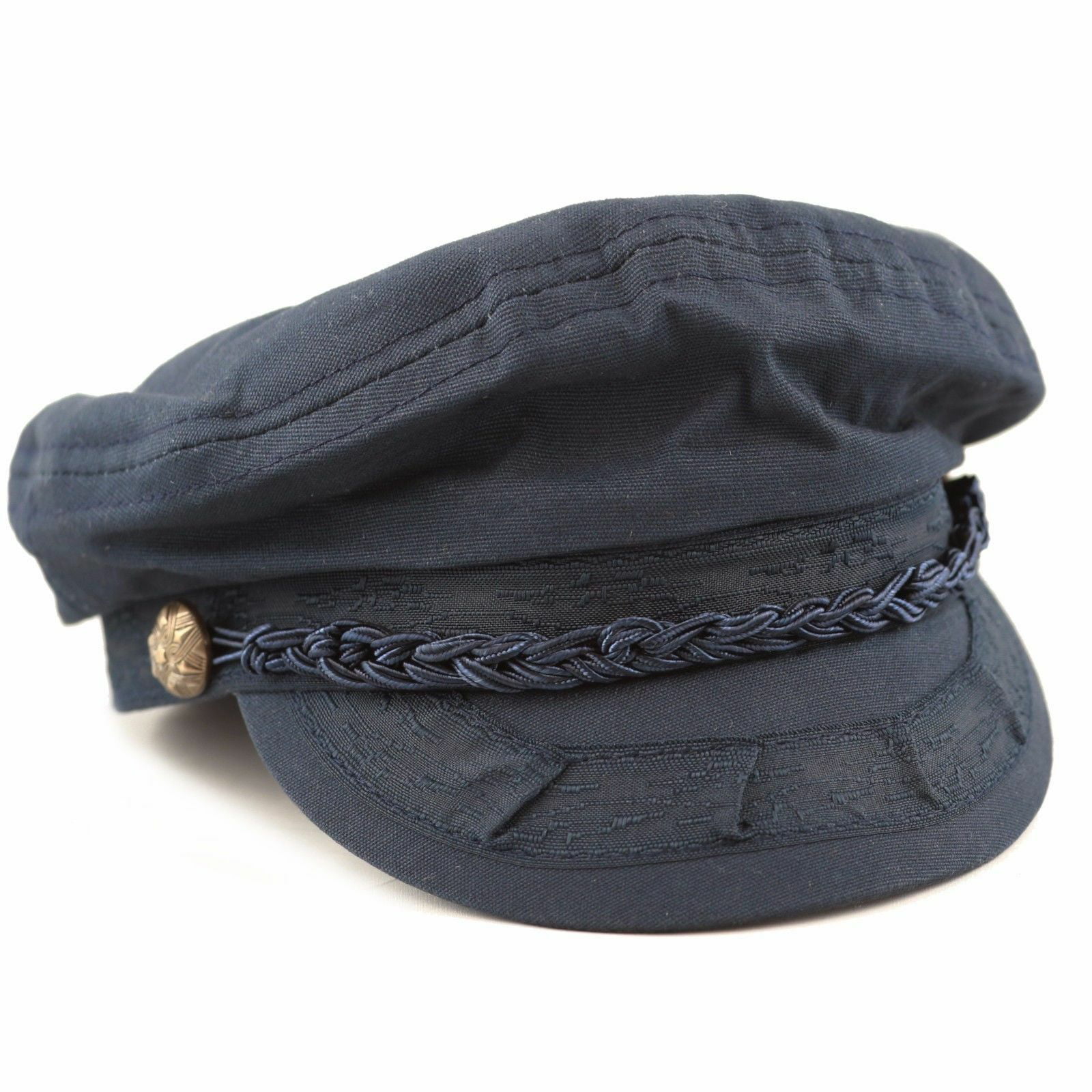 Black Sailor Hat Velvet Sailor Cap Winter Sailor Hat Greek 